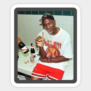 Vintage Michael Jordan Cigar 3peat Sticker